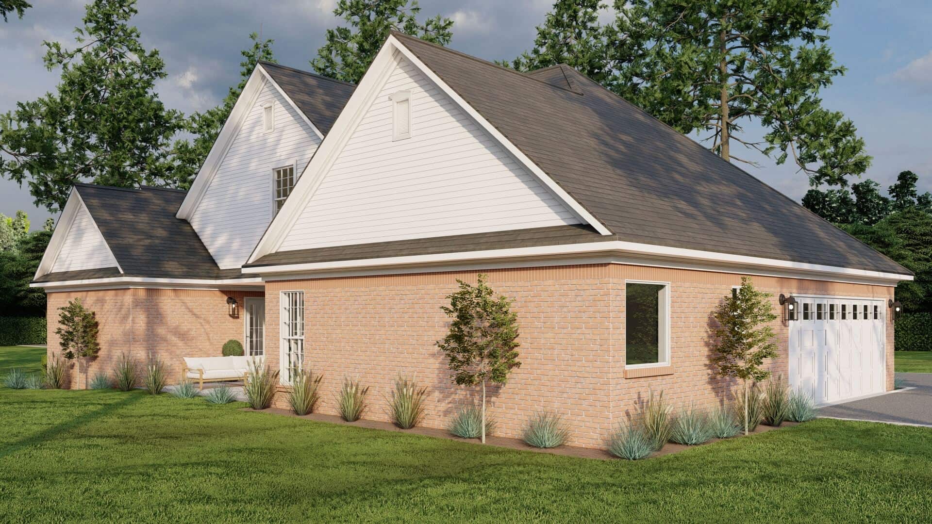 Rear View of this 3-Bedroom,2146 Sq Ft Plan -153-1305