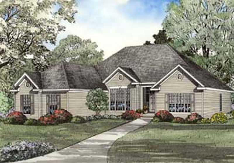 Front View of this 4-Bedroom, 2187 Sq Ft Plan - 153-1325