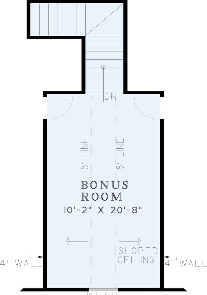 Bonus Room of Contemporary Plan #153-1333
