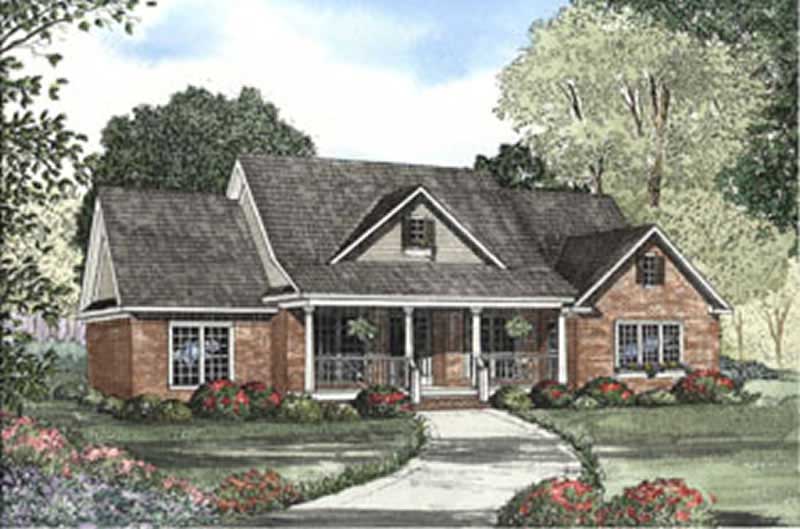 Front View of this 4-Bedroom, 2261 Sq Ft Plan - 153-1351