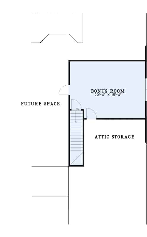 Bonus Room of Modern Farmhouse Plan #153-1357