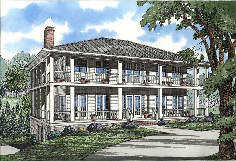 Southern home (ThePlanCollection: Plan #153-1387)