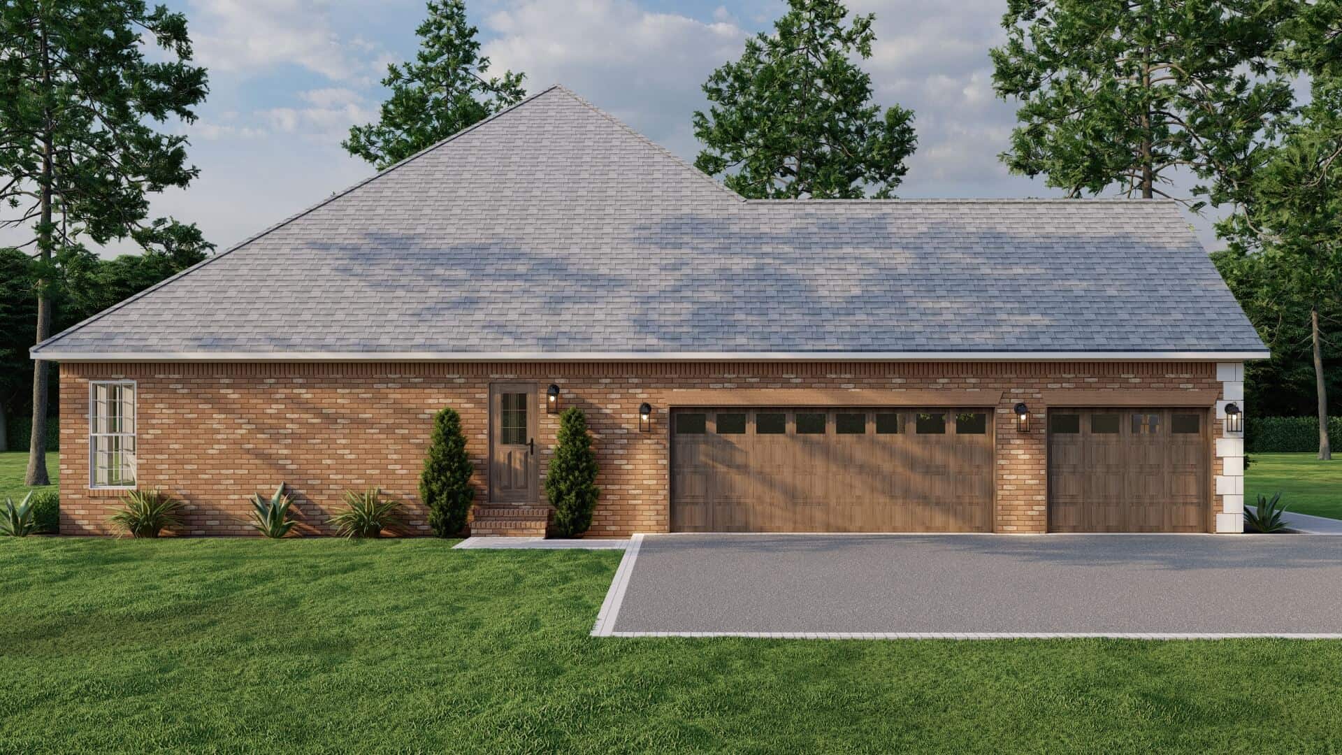 Left Side View of this 4-Bedroom,2405 Sq Ft Plan -153-1417