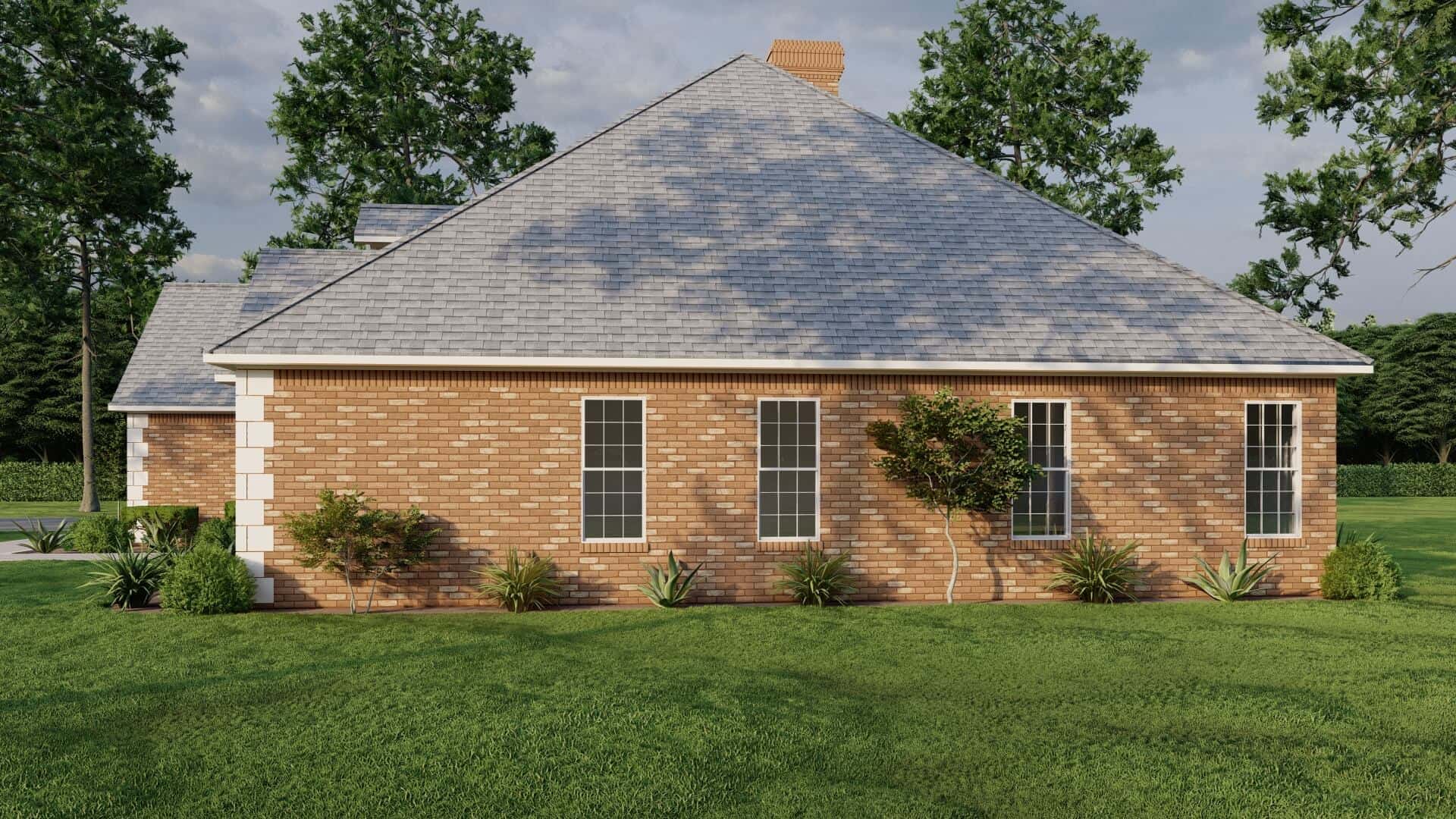 Right Side View of this 4-Bedroom,2405 Sq Ft Plan -153-1417