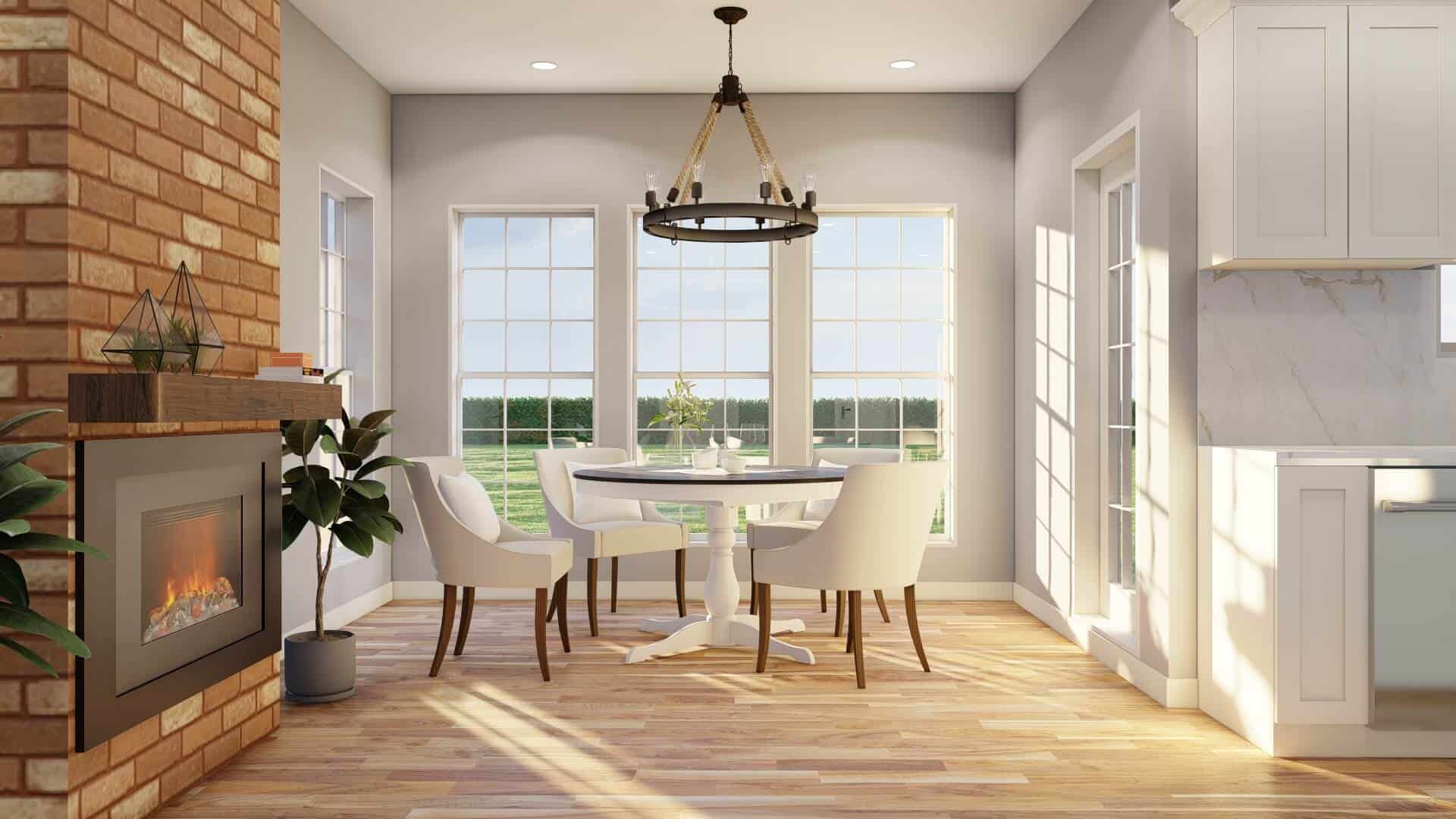 Kitchen: Breakfast Nook of this 4-Bedroom,2405 Sq Ft Plan -153-1417