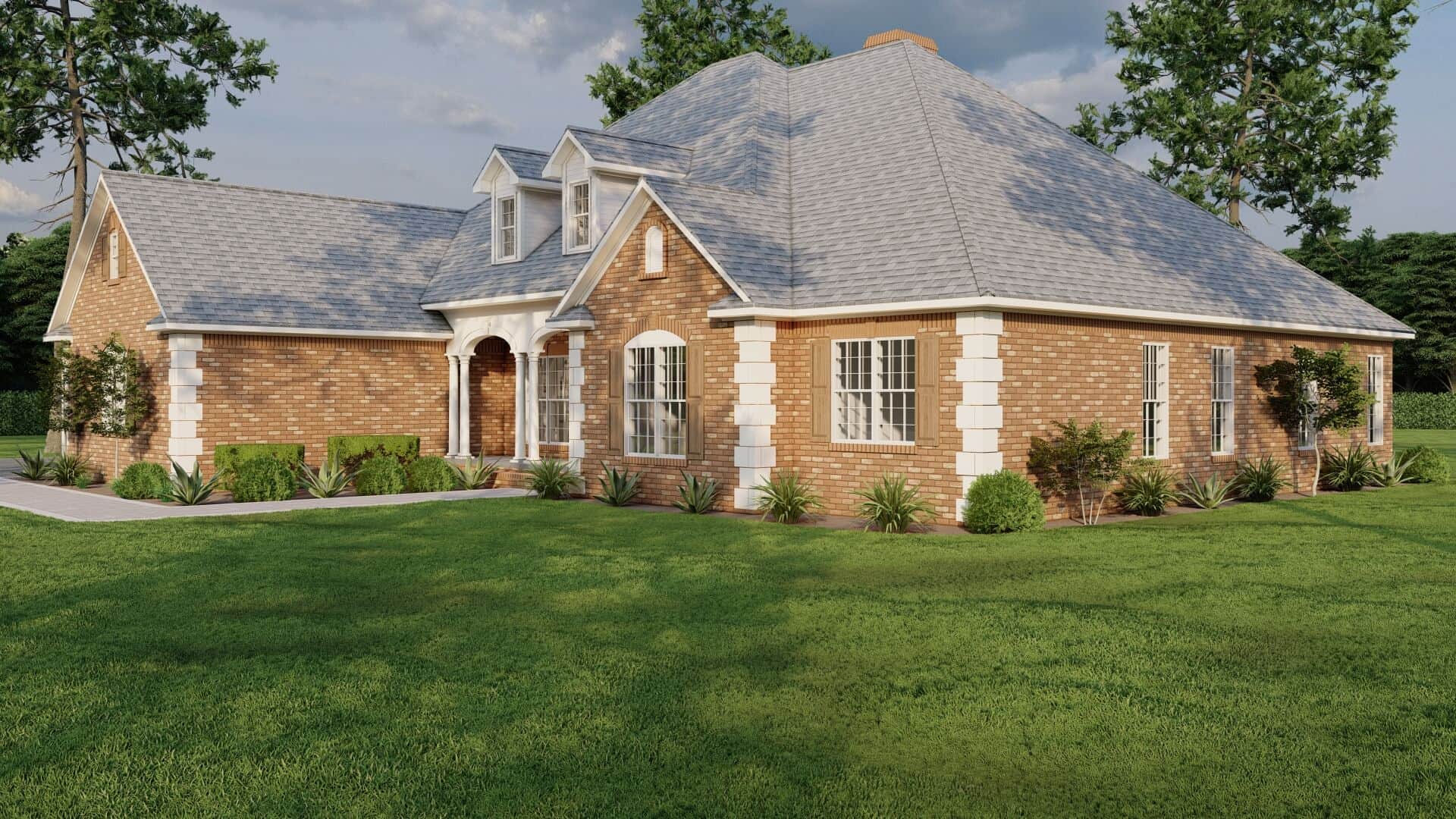 Right Side View of this 4-Bedroom,2405 Sq Ft Plan -153-1417