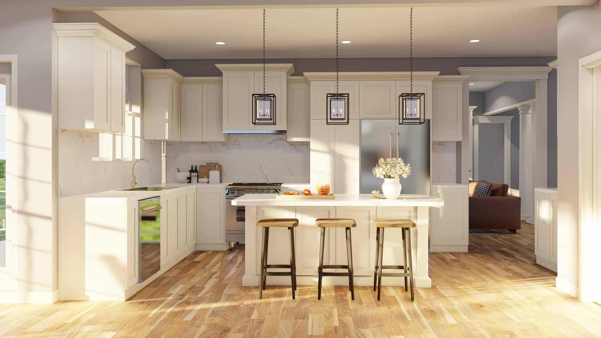 Kitchen: Kitchen Island of this 4-Bedroom,2405 Sq Ft Plan -153-1417