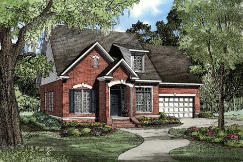 Front View of this 3-Bedroom, 1684 Sq Ft Plan - 153-1426