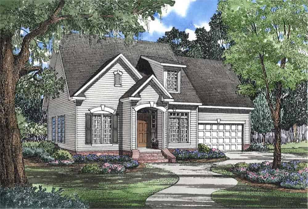 Front View of this 3-Bedroom, 1684 Sq Ft Plan - 153-1426