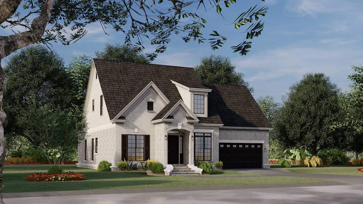Left Side View of this 3-Bedroom, 1684 Sq Ft Plan - 153-1426