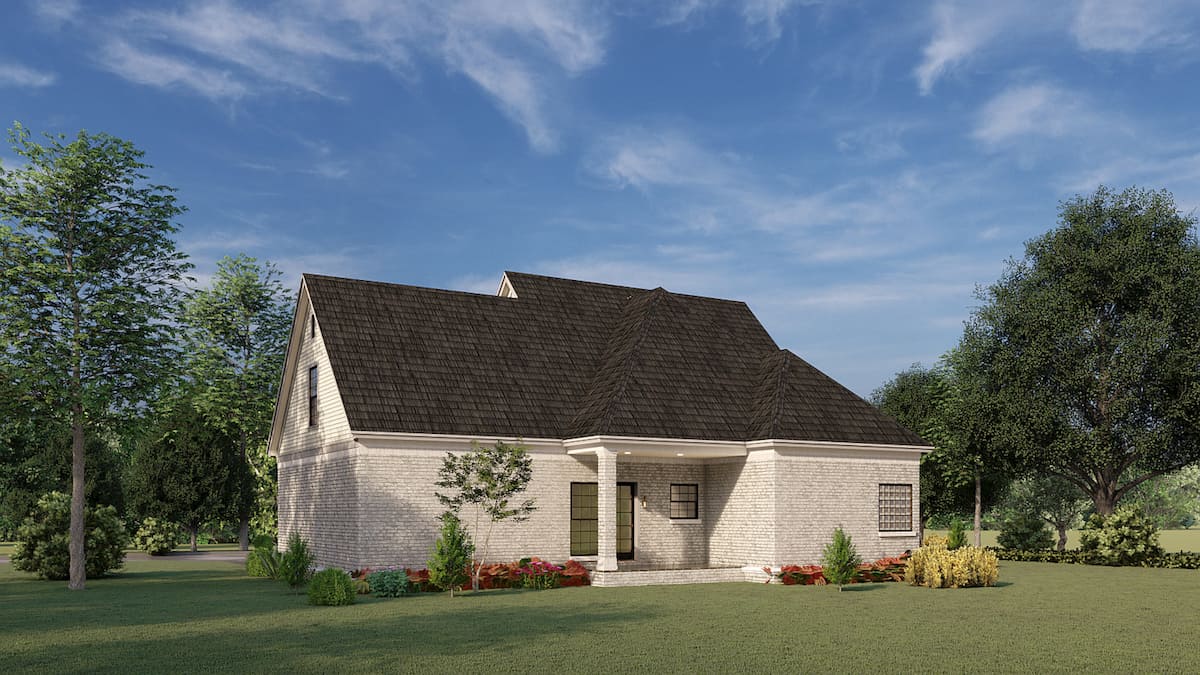 Rear View of this 3-Bedroom, 1684 Sq Ft Plan - 153-1426