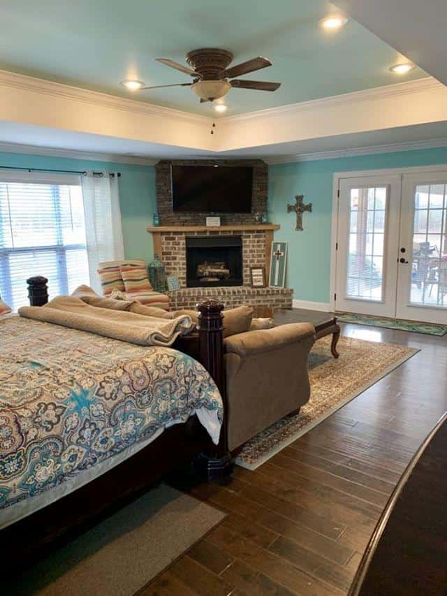 Master Bedroom: Fireplace of this 4-Bedroom,3052 Sq Ft Plan -153-1428
