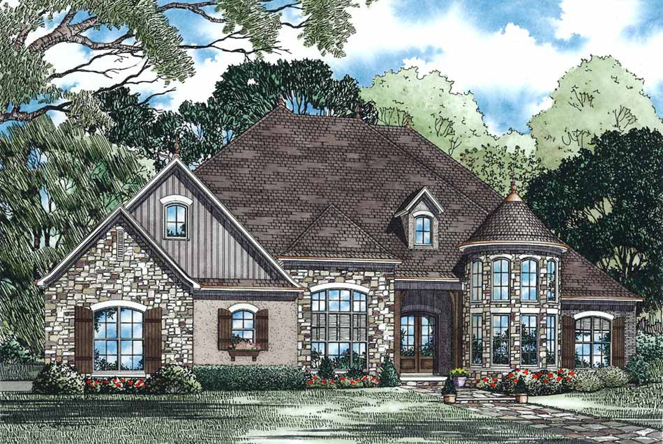 European home (ThePlanCollection: Plan #153-1428)