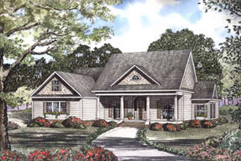 Front View of this 4-Bedroom,2920 Sq Ft Plan -153-1442