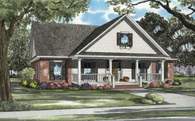 Country home (ThePlanCollection: Plan #153-1508)