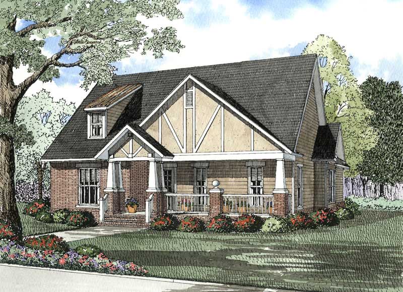Front view of this 3-Bedroom, 1933 Sq Ft Plan - 153-1535