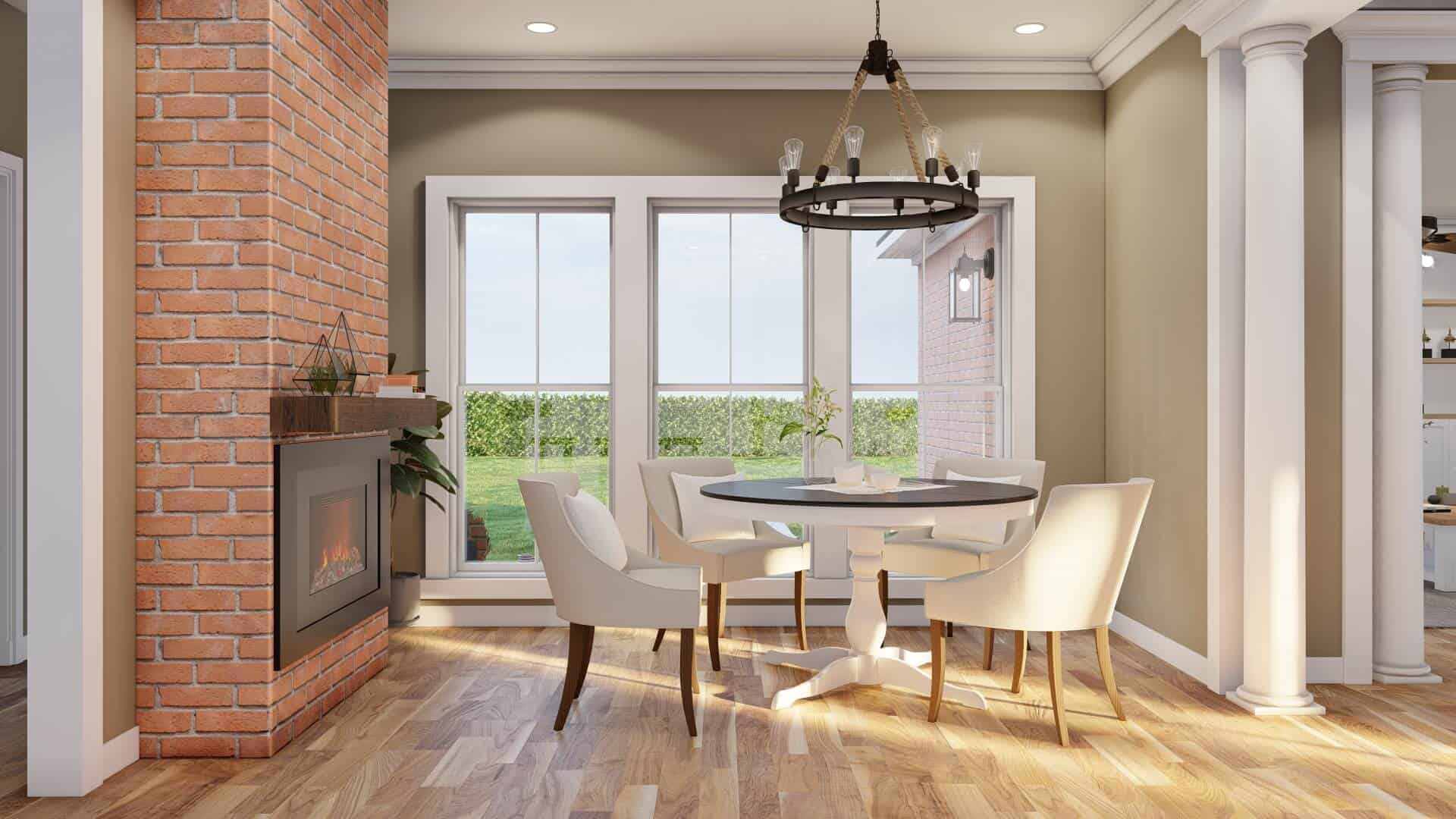 Kitchen: Breakfast Nook of this 3-Bedroom,2146 Sq Ft Plan -153-1572