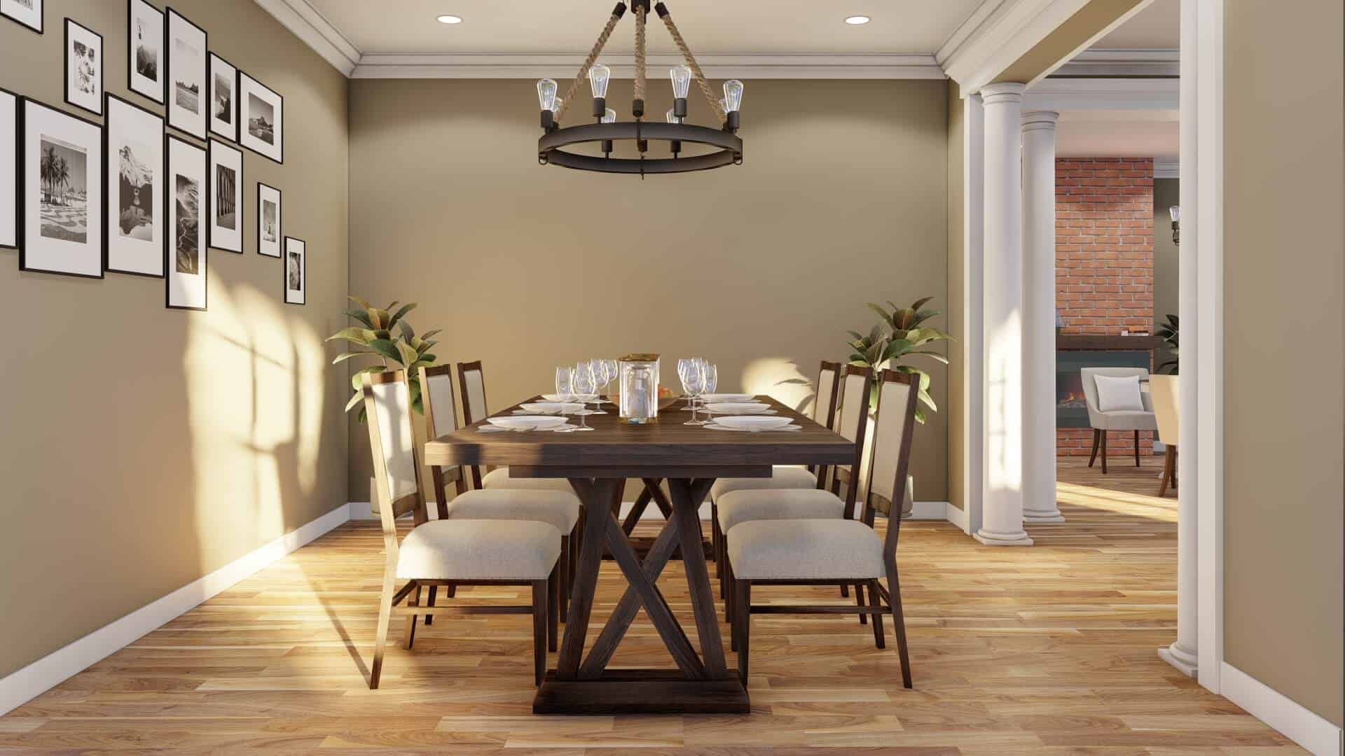 Dining Room of this 3-Bedroom,2146 Sq Ft Plan -153-1572