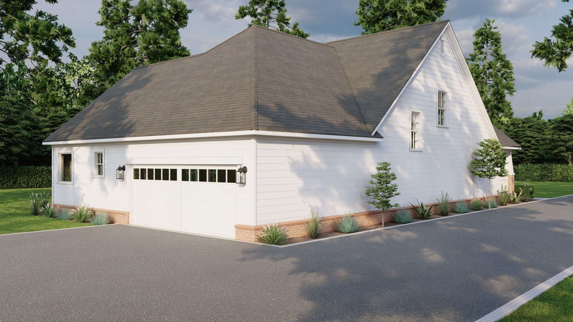 Rear View of this 3-Bedroom,2146 Sq Ft Plan -153-1572