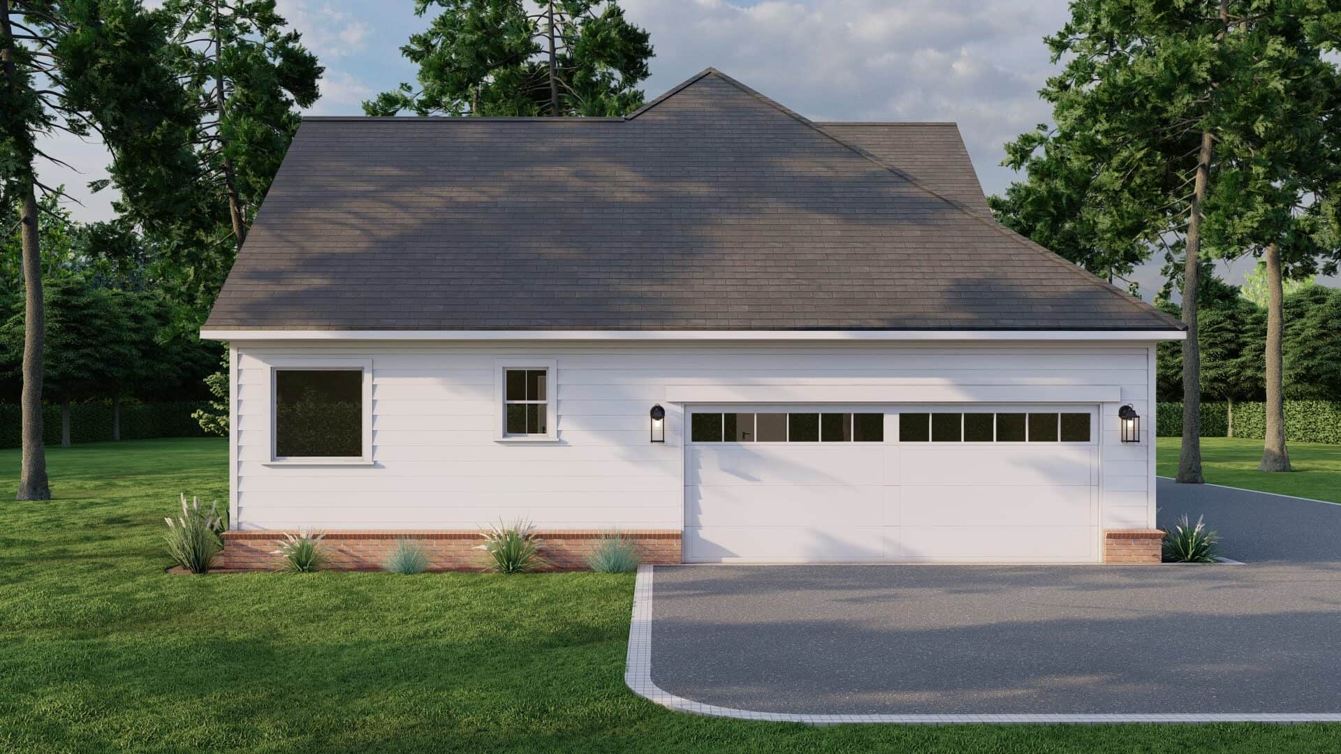 Rear View of this 3-Bedroom,2146 Sq Ft Plan -153-1572