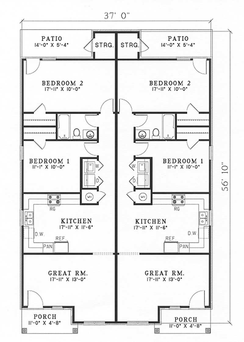 Home Plan Other Image of this 4-Bedroom,1854 Sq Ft Plan -153-1591