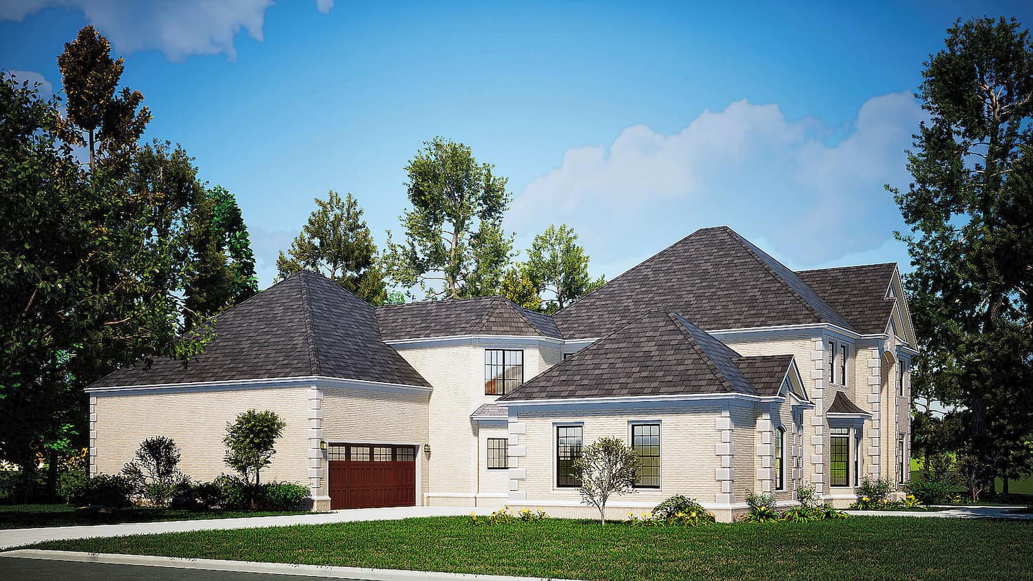 Left Side View of this 4-Bedroom, 5009 Sq Ft Plan - 153-1612