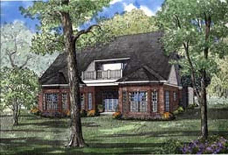 Home Plan Rear Elevation of this 3-Bedroom,3730 Sq Ft Plan -153-1619