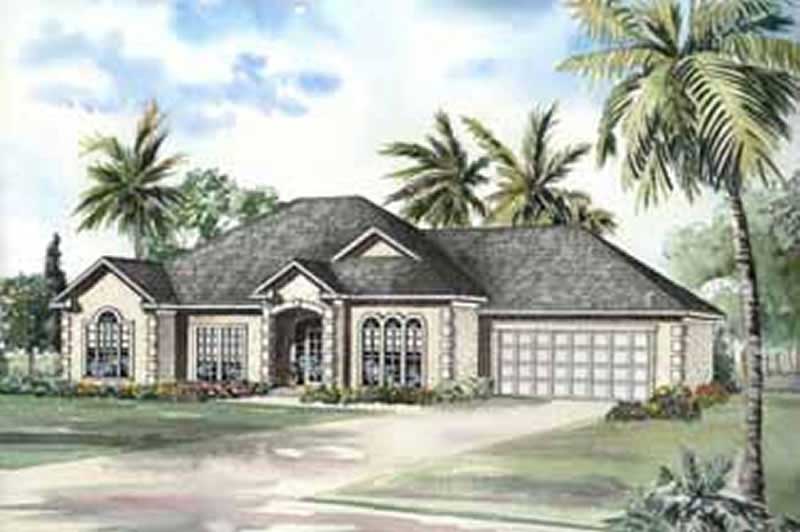 Mediterranean home (ThePlanCollection: Plan #153-1626)