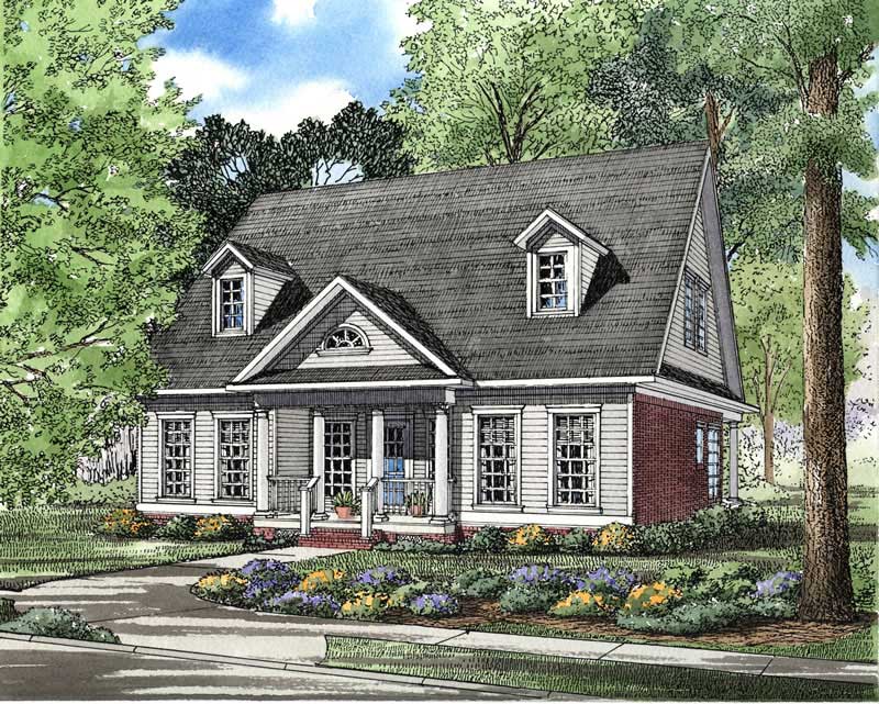 Cape Cod home (ThePlanCollection:  Plan #153-1637)