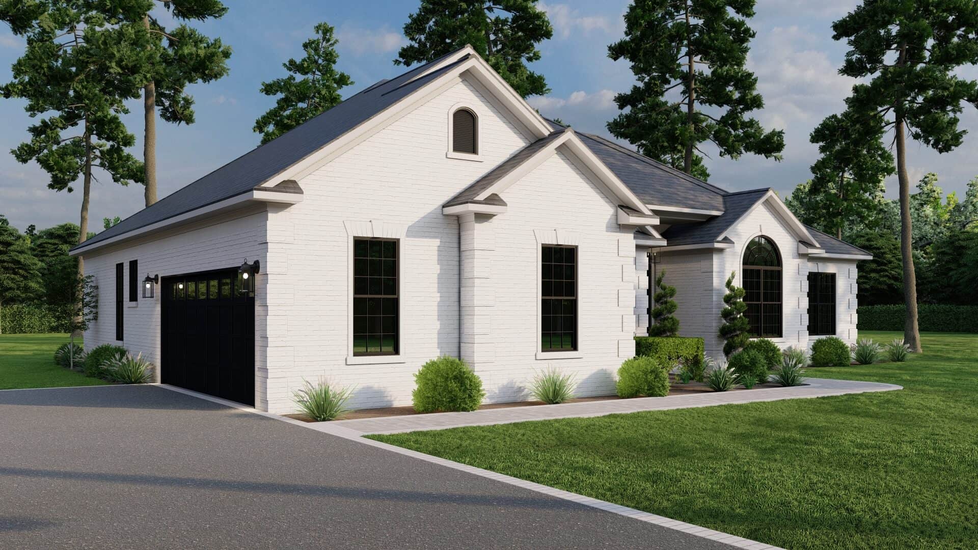 Left Side View of this 4-Bedroom,1989 Sq Ft Plan -153-1645