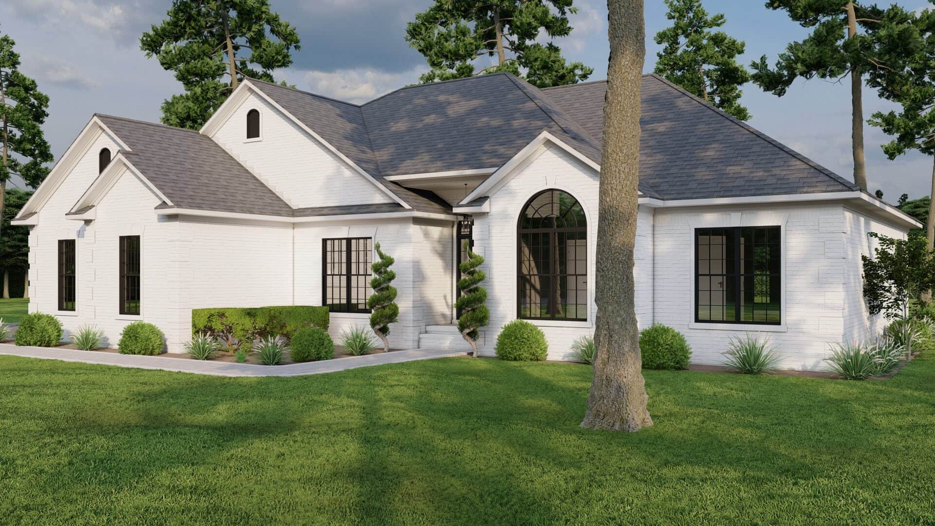 Right Side View of this 4-Bedroom,1989 Sq Ft Plan -153-1645