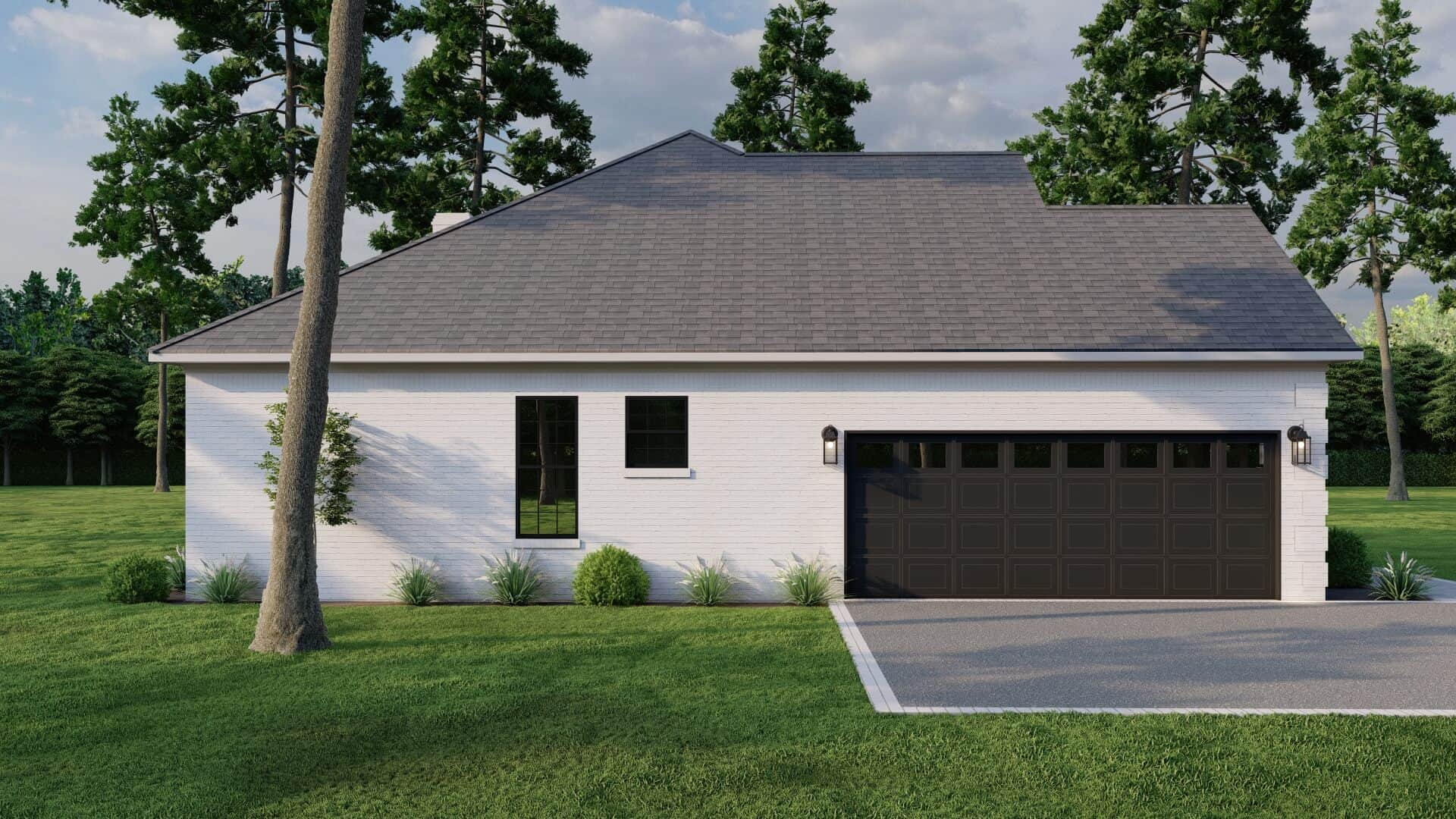 Left Side View of this 4-Bedroom,1989 Sq Ft Plan -153-1645