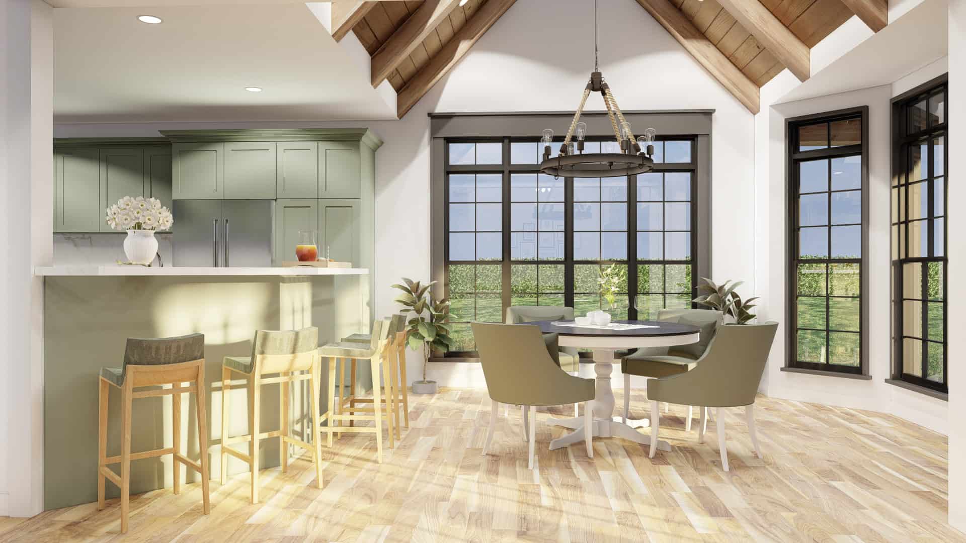 Kitchen: Breakfast Nook of this 3-Bedroom,2363 Sq Ft Plan -153-1706