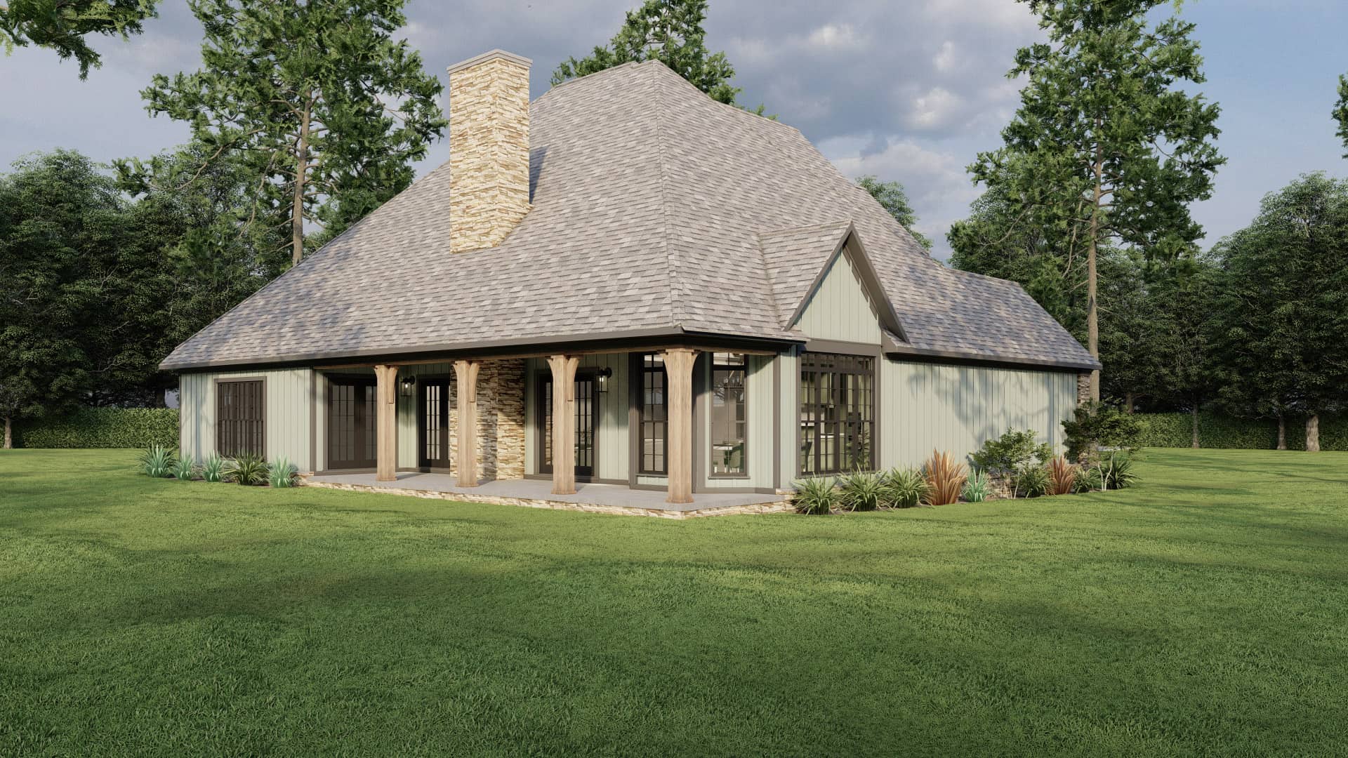 Rear View of this 3-Bedroom,2363 Sq Ft Plan -153-1706