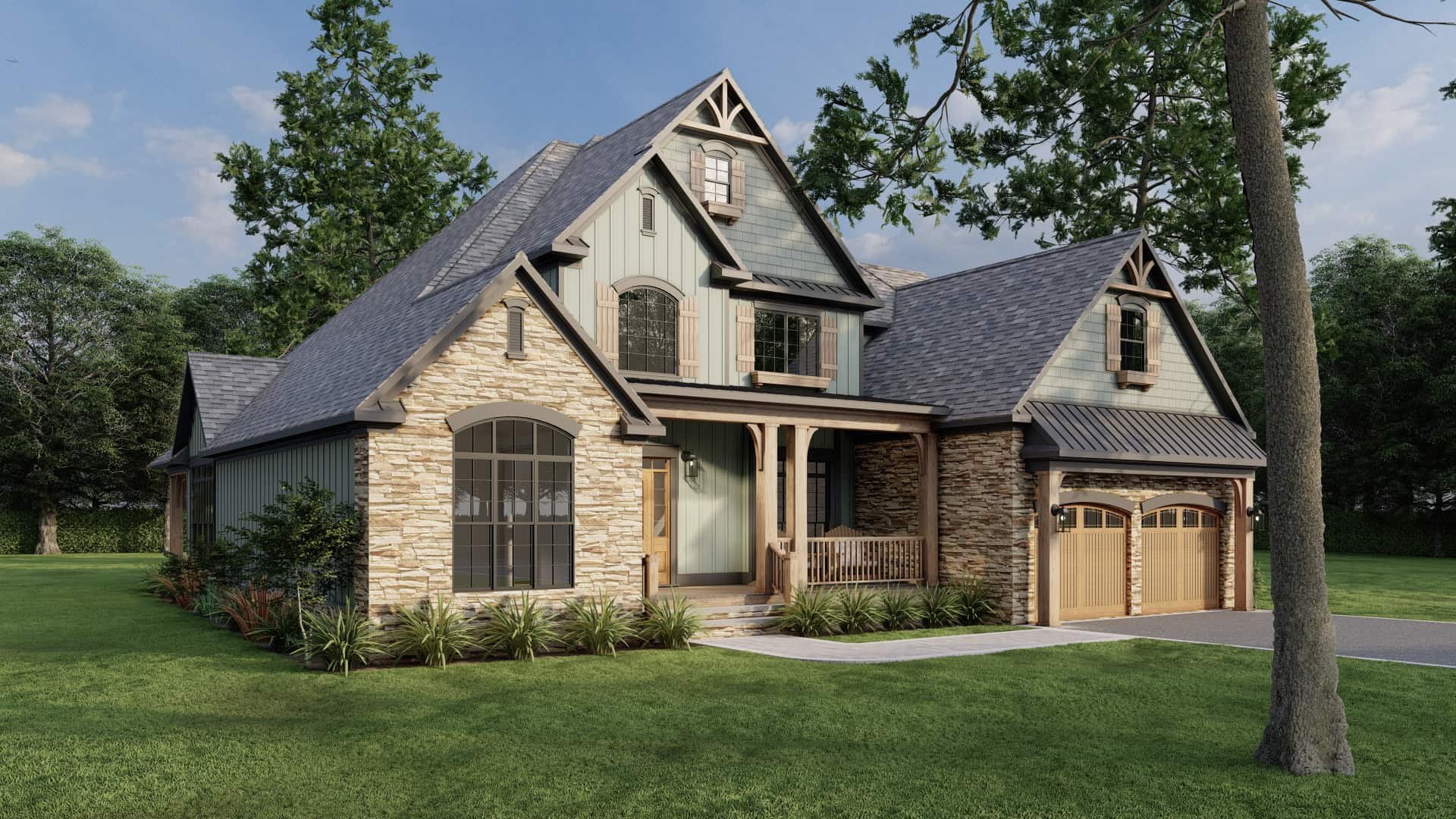 Front View of this 3-Bedroom,2363 Sq Ft Plan -153-1706