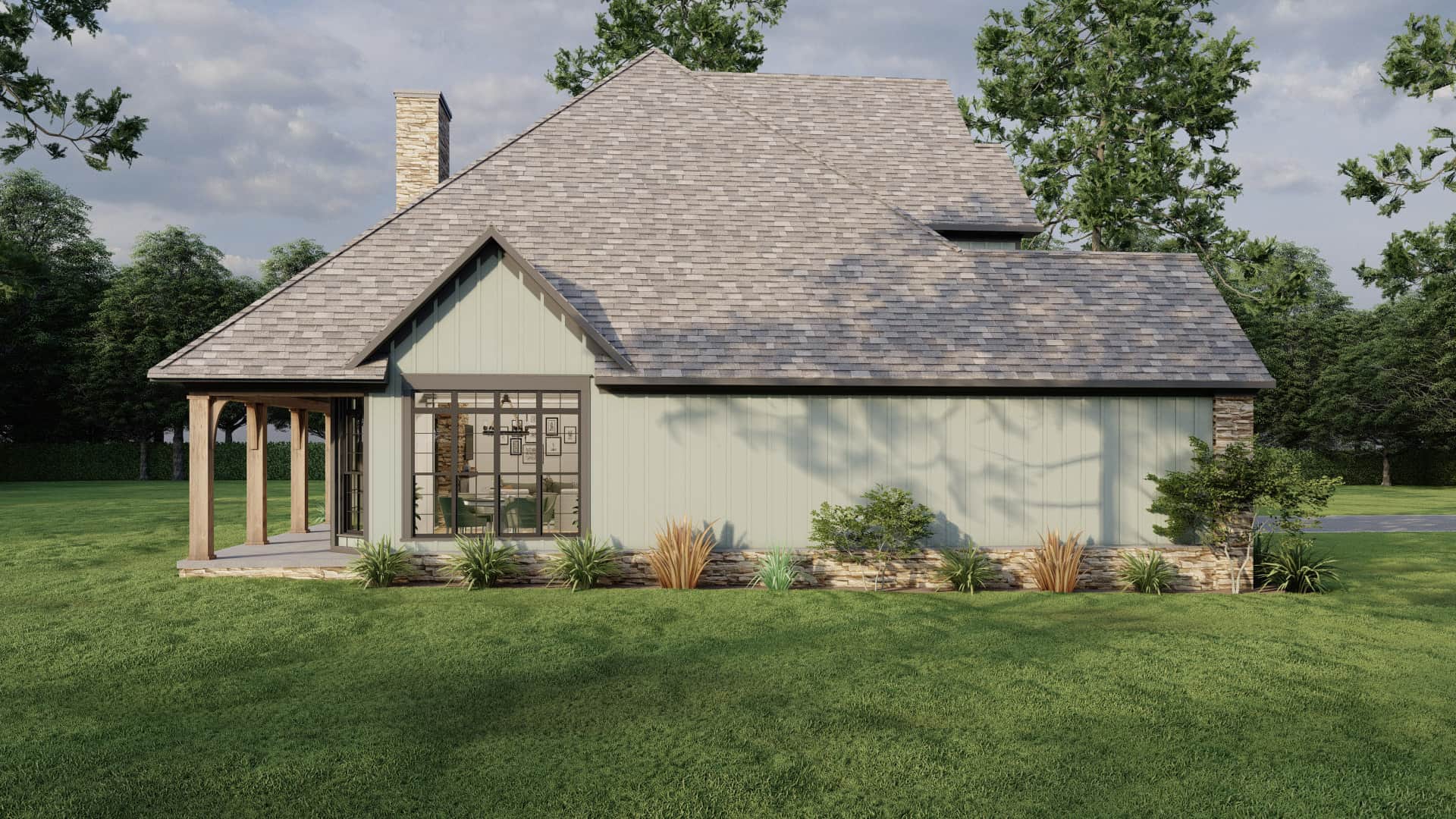 Left Side View of this 3-Bedroom,2363 Sq Ft Plan -153-1706