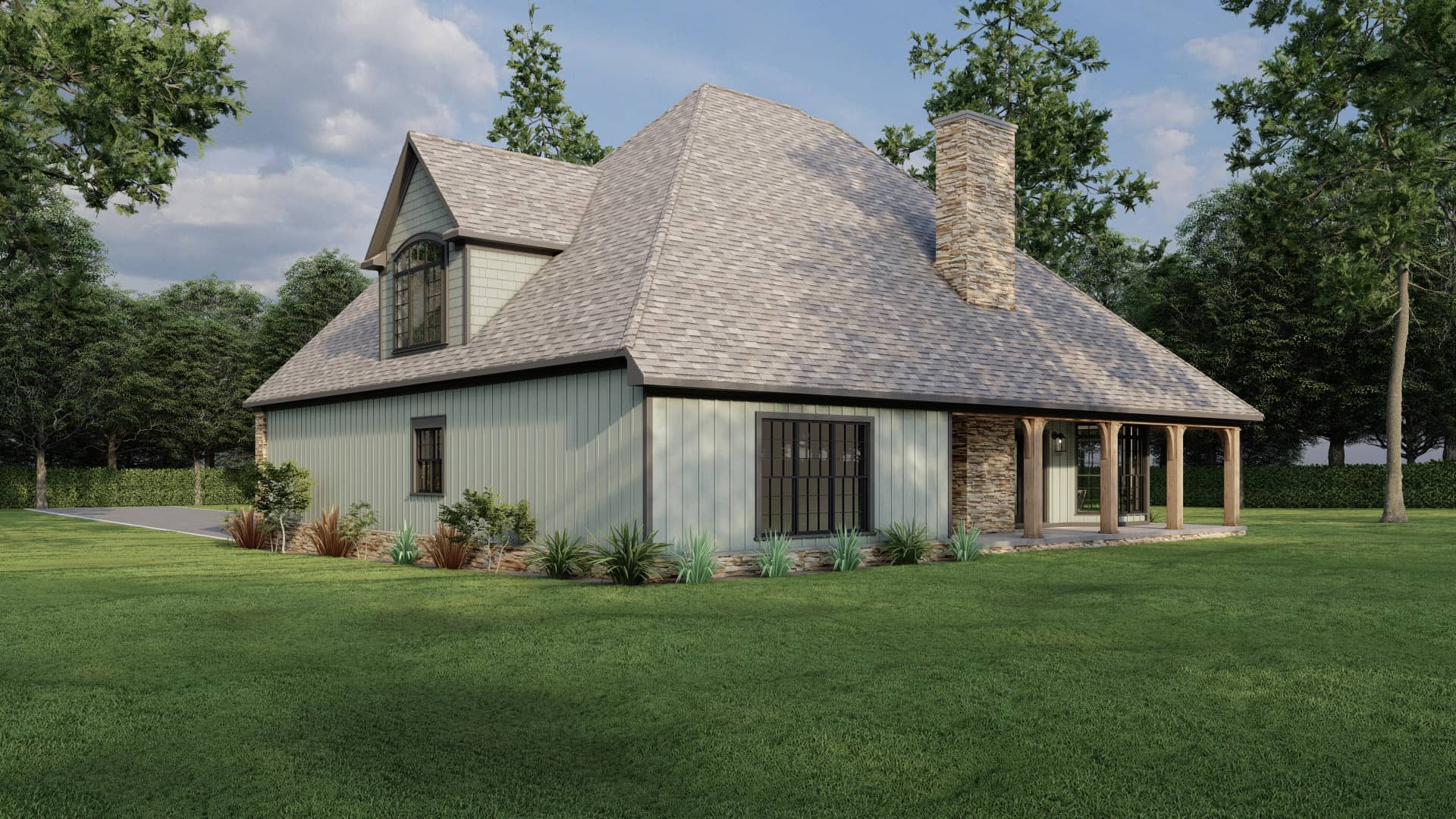 Rear View of this 3-Bedroom,2363 Sq Ft Plan -153-1706