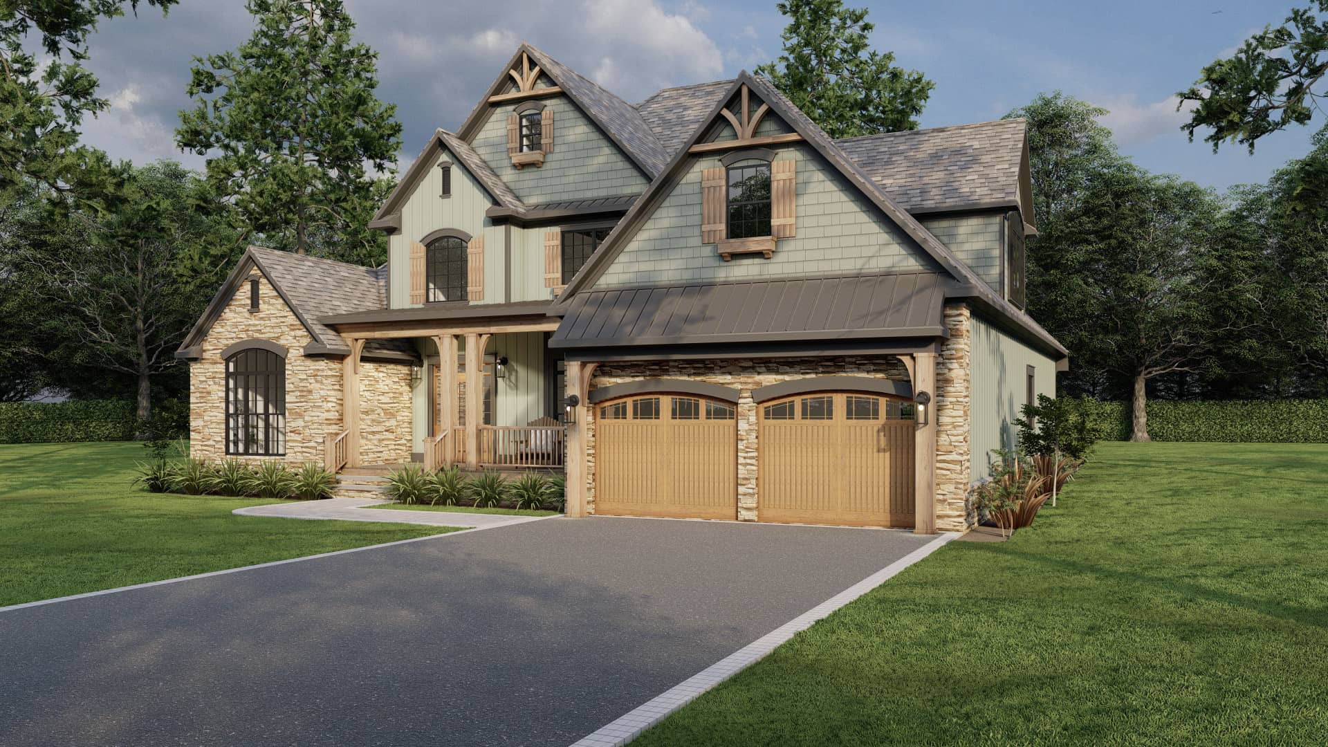 Front View of this 3-Bedroom,2363 Sq Ft Plan -153-1706