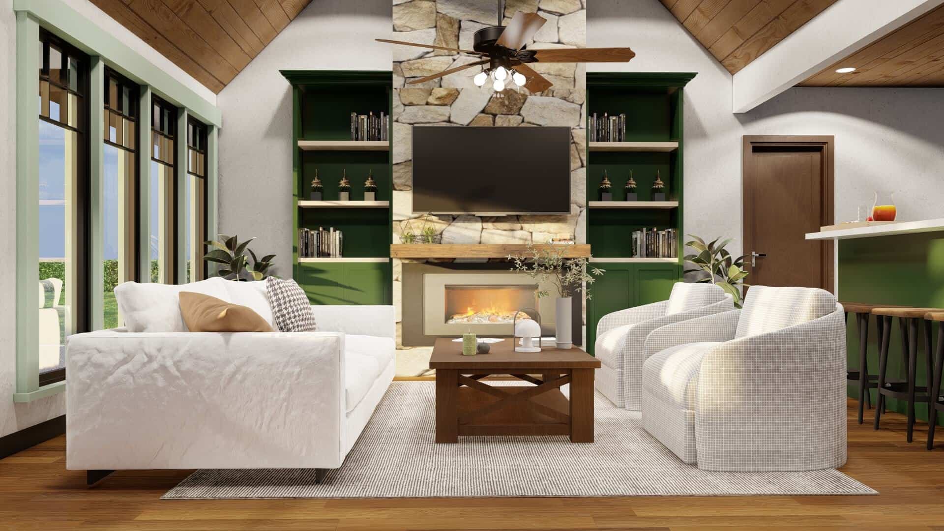 Great Room of this 3-Bedroom,1212 Sq Ft Plan -153-1718