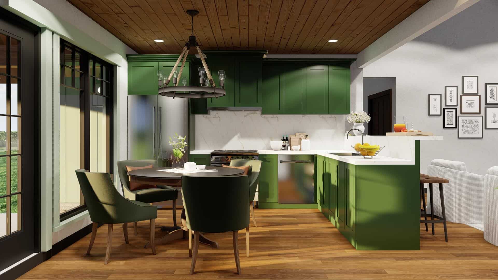 Dining Room of this 3-Bedroom,1212 Sq Ft Plan -153-1718