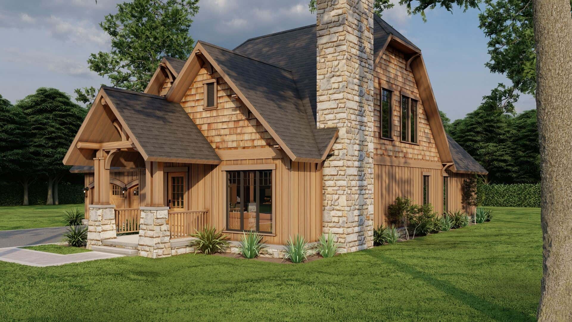 Right Side View of this 3-Bedroom,1952 Sq Ft Plan -153-1720