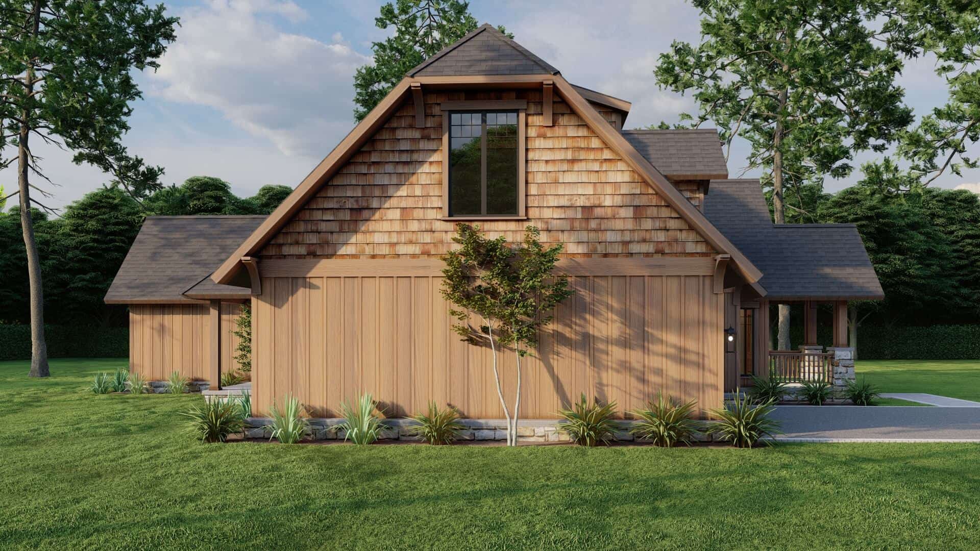 Left Side View of this 3-Bedroom,1952 Sq Ft Plan -153-1720