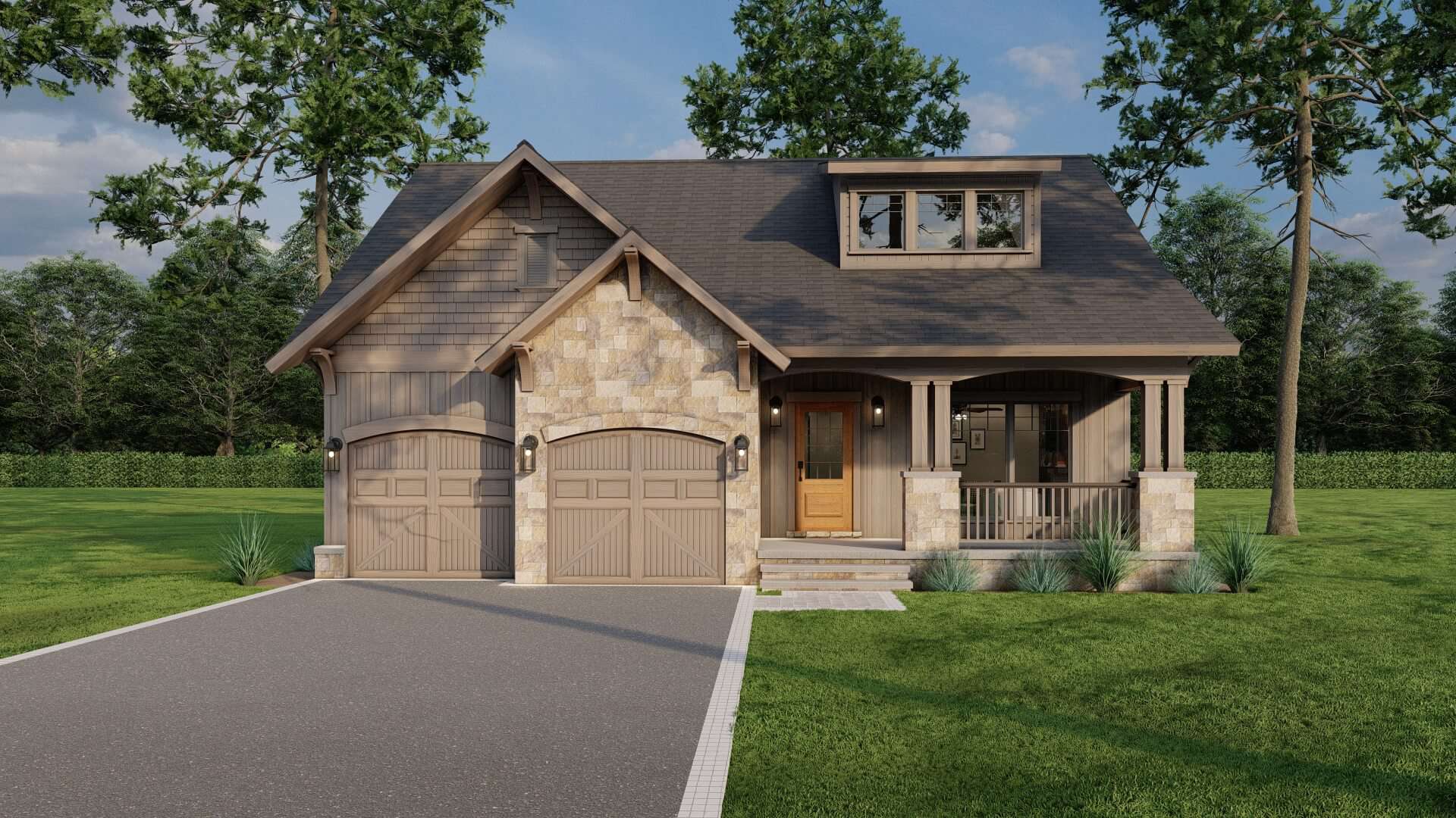 Main image for Craftsman vacation house plan # 153-1439