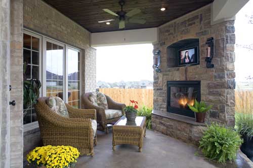 Outdoor Living Area of this 4-Bedroom,2889 Sq Ft Plan -2889