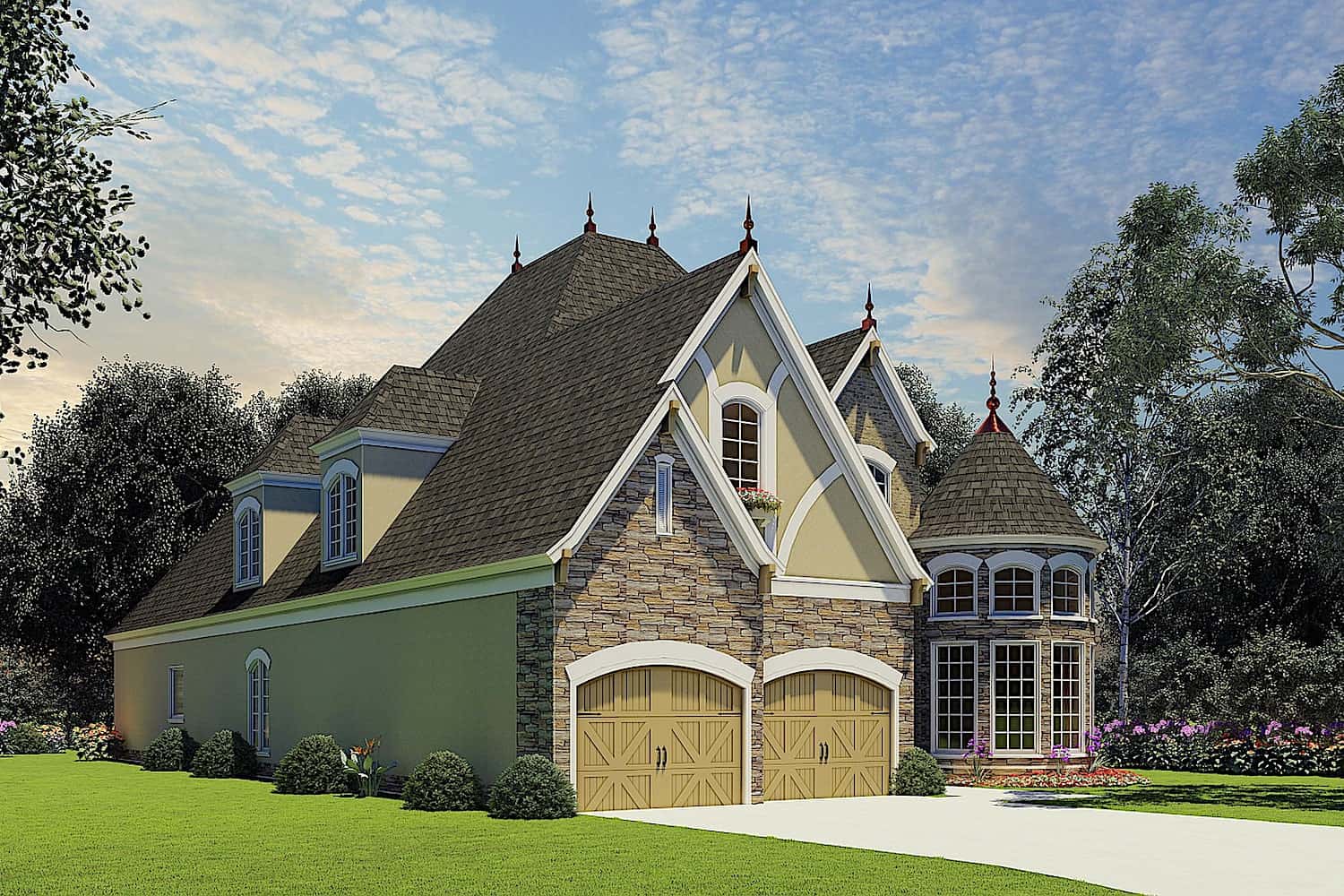 Left Side View of this 4-Bedroom, 2889 Sq Ft Plan - 153-1750