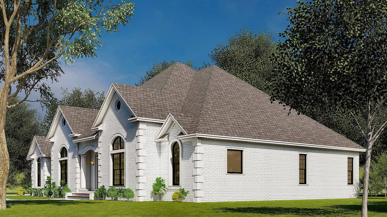 Right Side View of this 4-Bedroom, 2833 Sq Ft Plan - 153-1751