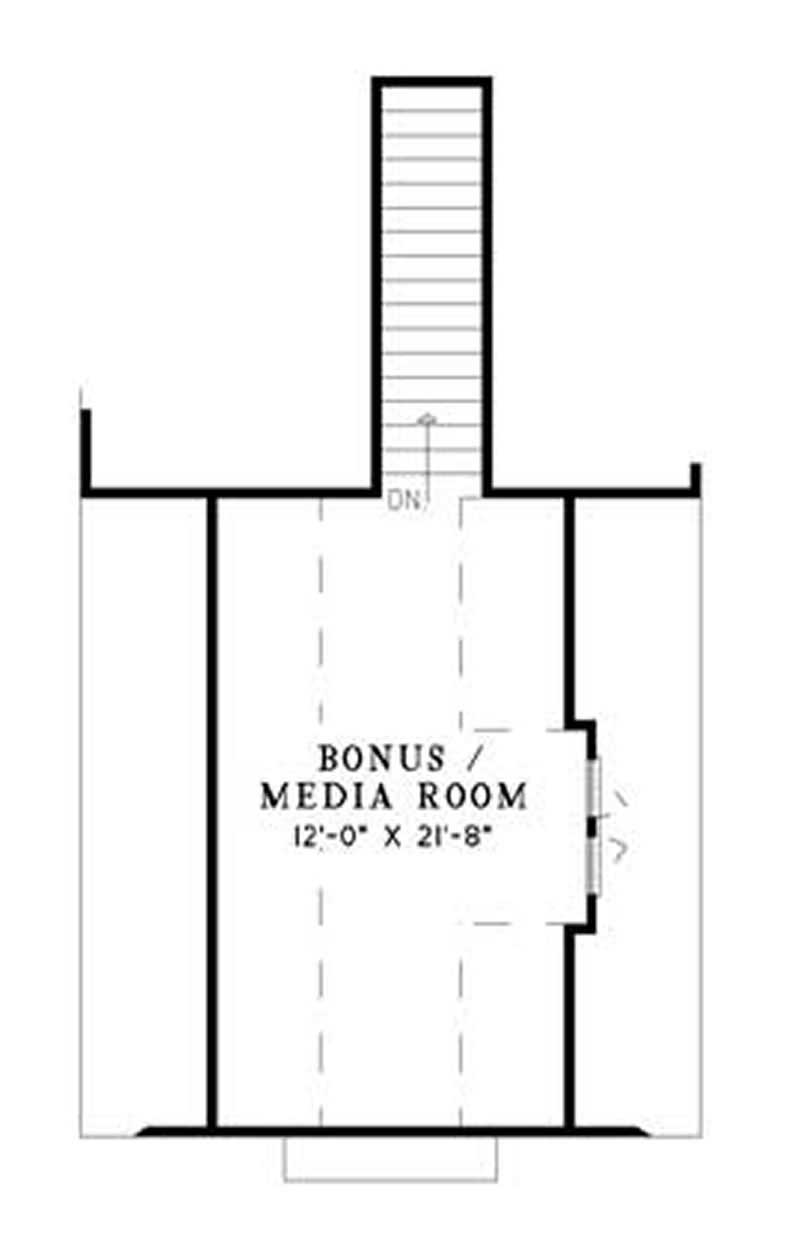 Floor Plan Second Story of Vacation Homes Plan #153-1755