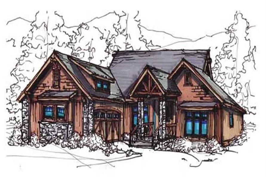 Front Door of this 3-Bedroom, 1874 Sq Ft Plan - 153-1755