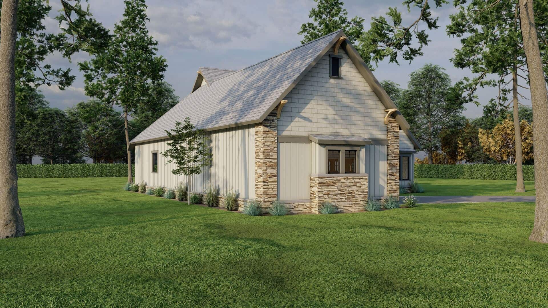 Left Side View of this 3-Bedroom,1874 Sq Ft Plan -153-1755