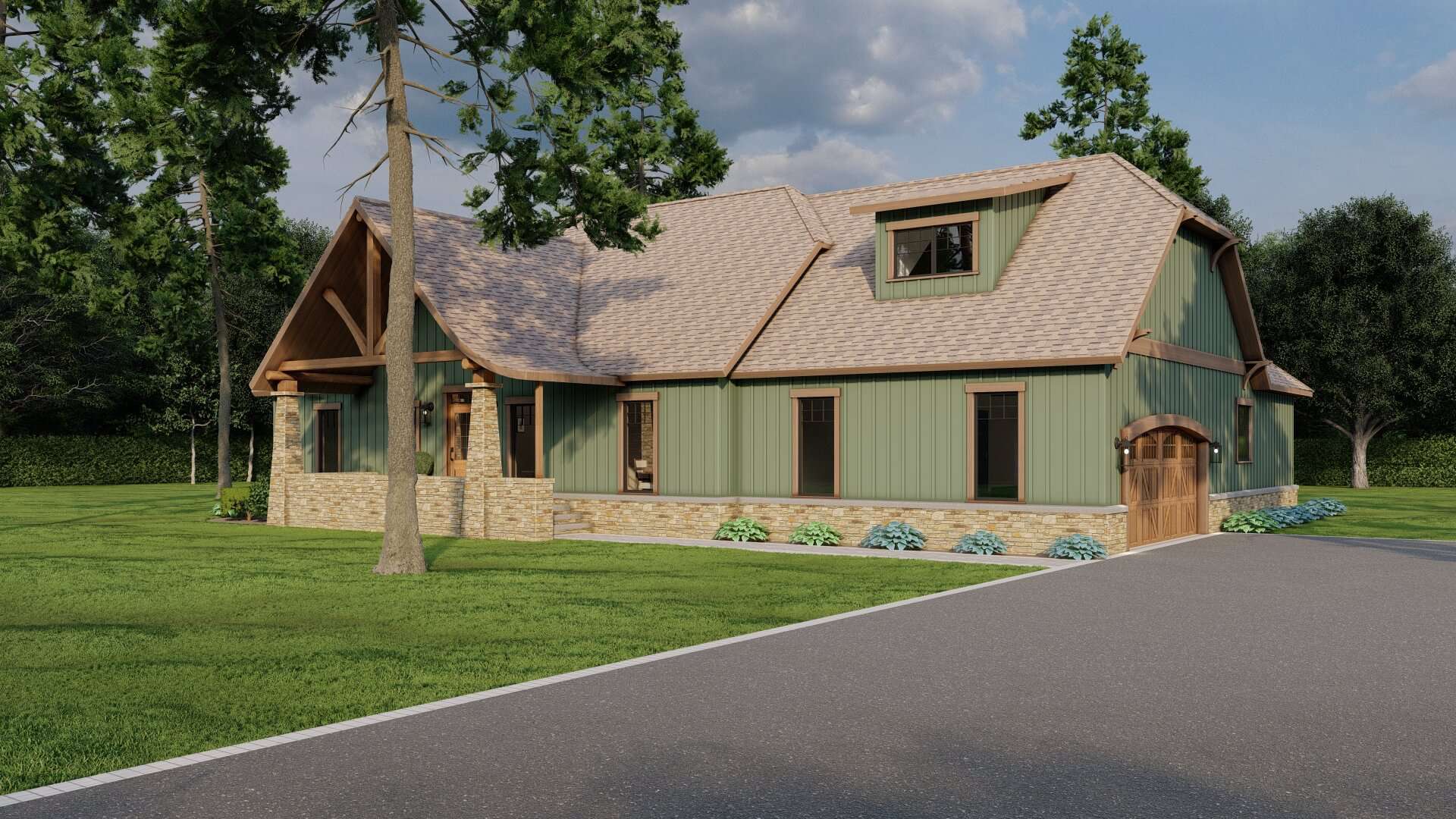 Right Side View of this 3-Bedroom,1982 Sq Ft Plan -153-1762